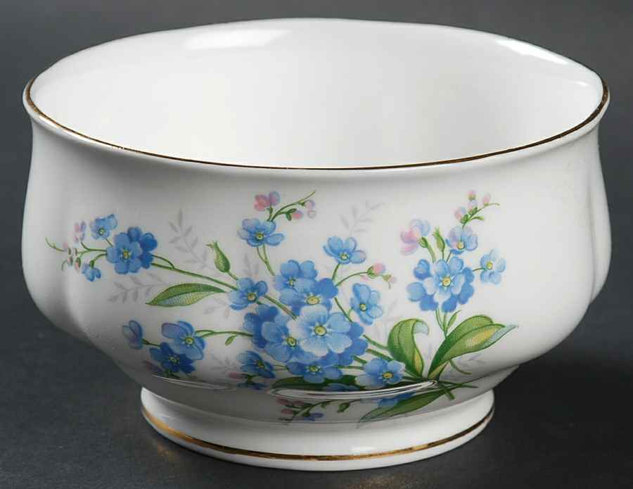 Forget Me Not Open Sugar Bowl by Royal Albert-1