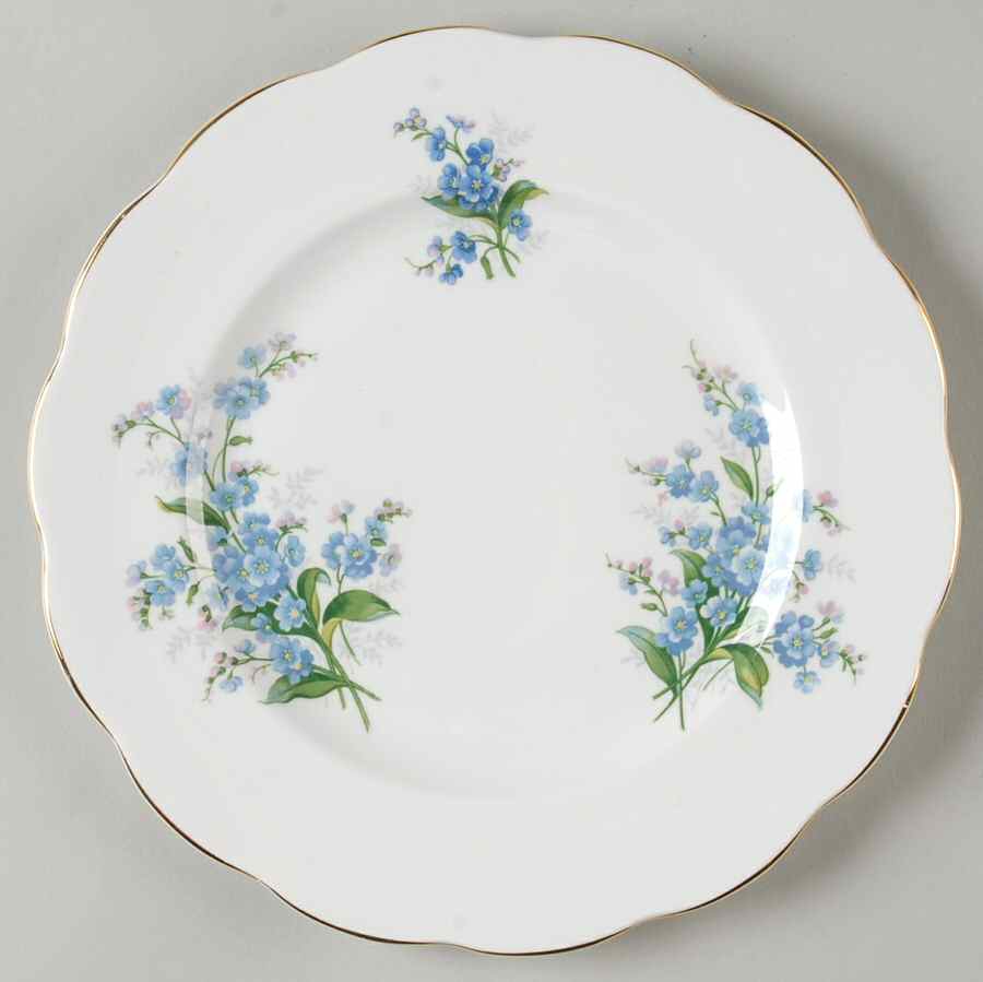 Forget Me Not Salad Plate by Royal Albert-1