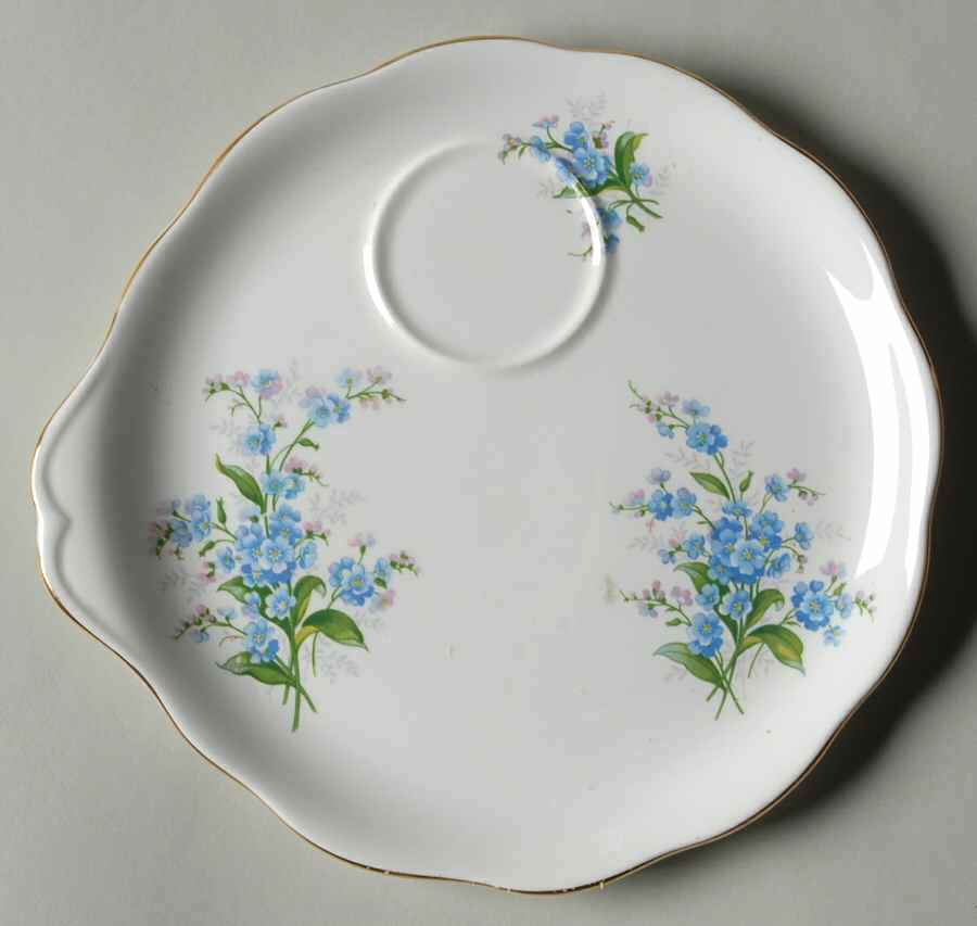 Forget Me Not Snack Plate by Royal Albert-1