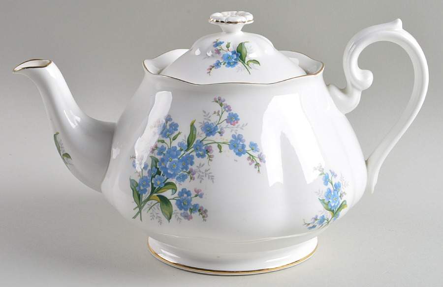 Forget Me Not Teapot & Lid by Royal Albert-1