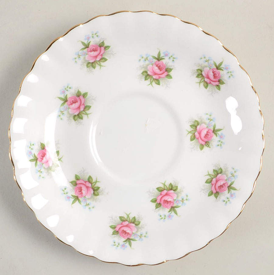 Forget Me Not Rose Saucer for Footed Cup by Royal Albert-1