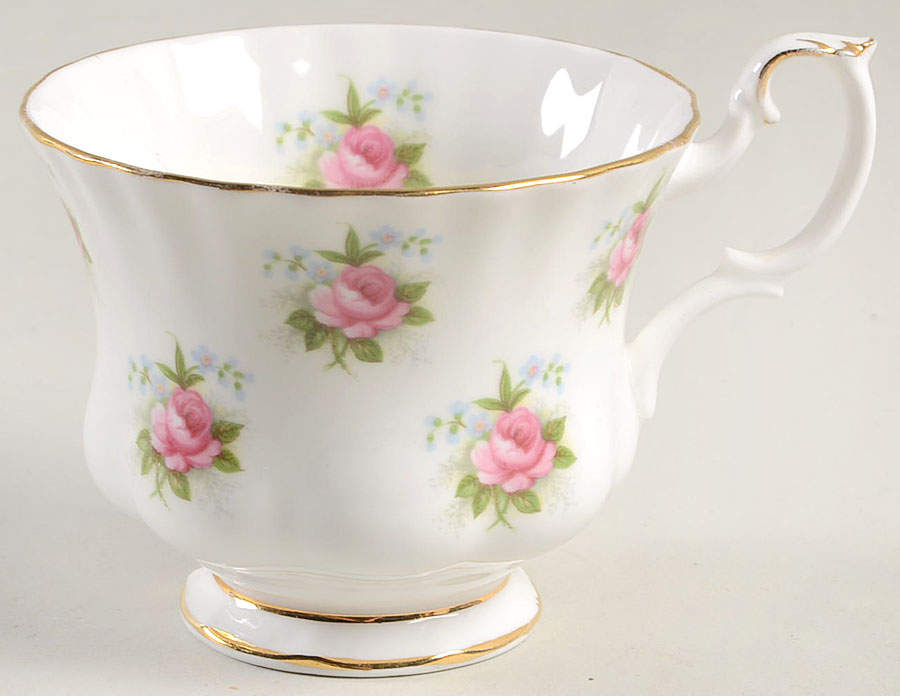 Forget Me Not Rose Footed Cup by Royal Albert-1