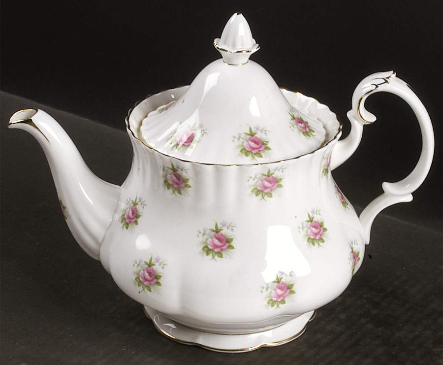 Forget Me Not Rose Teapot & Lid by Royal Albert-1