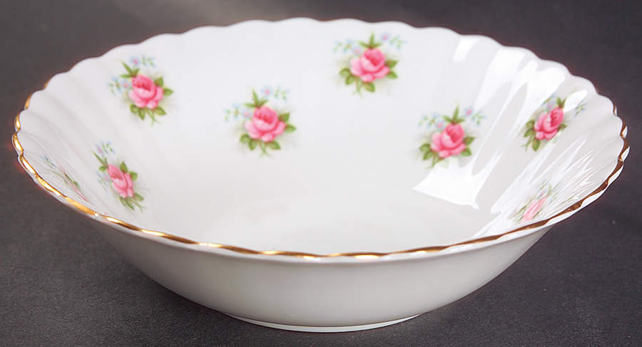 Forget Me Not Rose Coupe Cereal Bowl by Royal Albert-1
