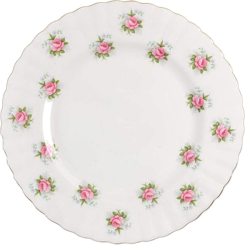 Forget Me Not Rose Salad Plate by Royal Albert-1