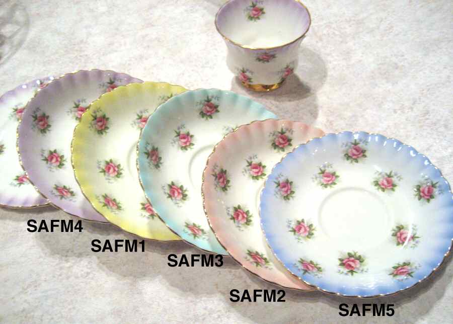 Forget Me Not Rose Saucer for Footed Cup by Royal Albert-1