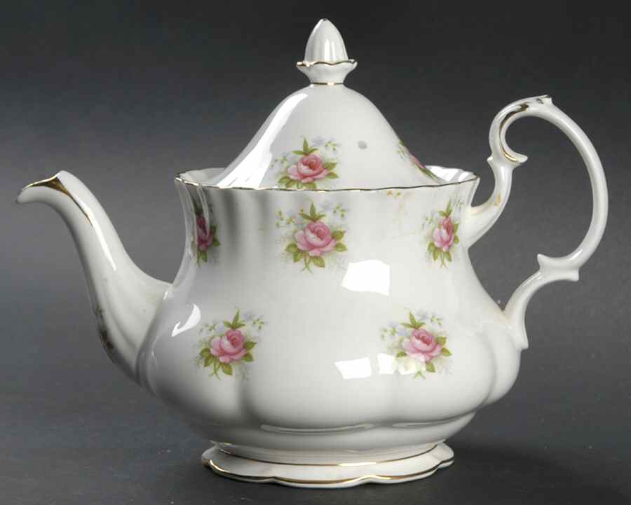 Forget Me Not Rose Mini Teapot & Lid by Royal Albert-1