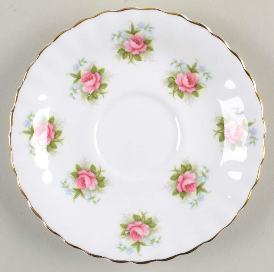 Forget Me Not Rose Saucer for Demitasse Cup by Royal Albert-1