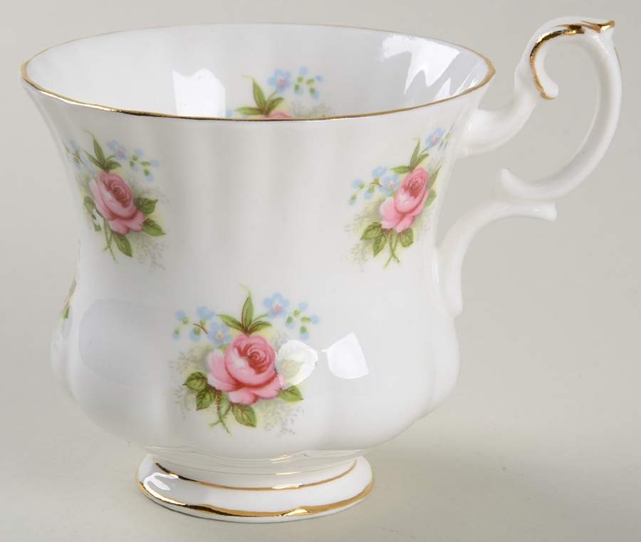Forget Me Not Rose Footed Demitasse Cup by Royal Albert-1