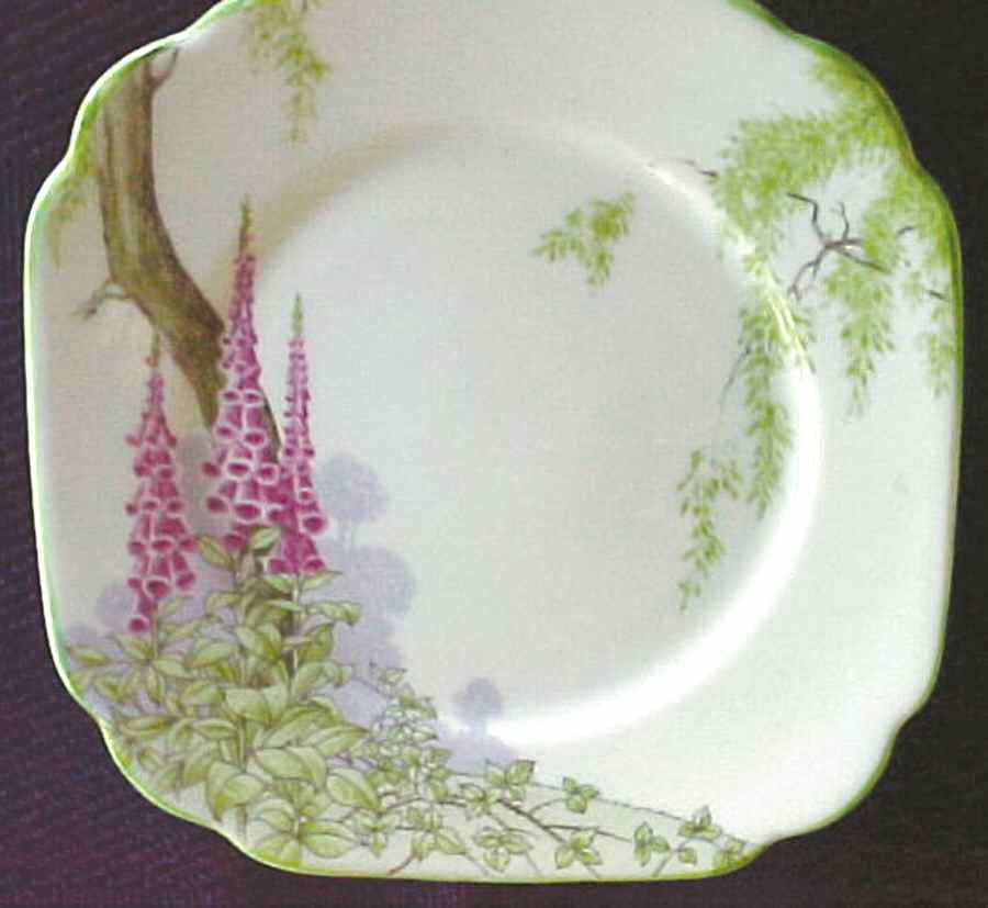 Foxglove Square Bread & Butter Plate by Royal Albert-1