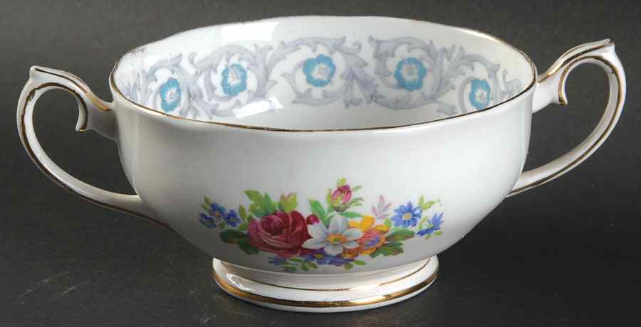 Fragrance Footed Cream Soup Bowl by Royal Albert-1