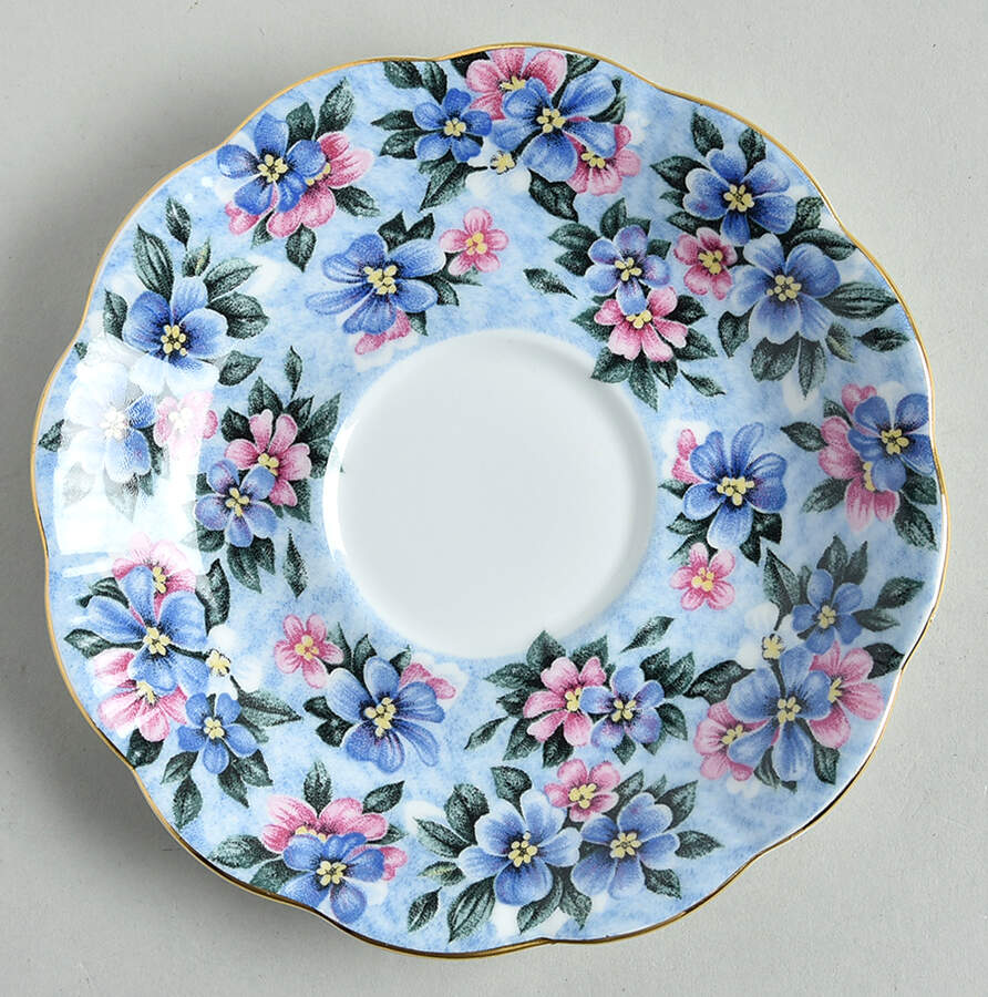 Garden Party Series Saucer for Footed Cup by Royal Albert-1