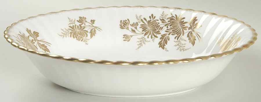 Golden Glory 9" Oval Vegetable Bowl by Royal Albert-1