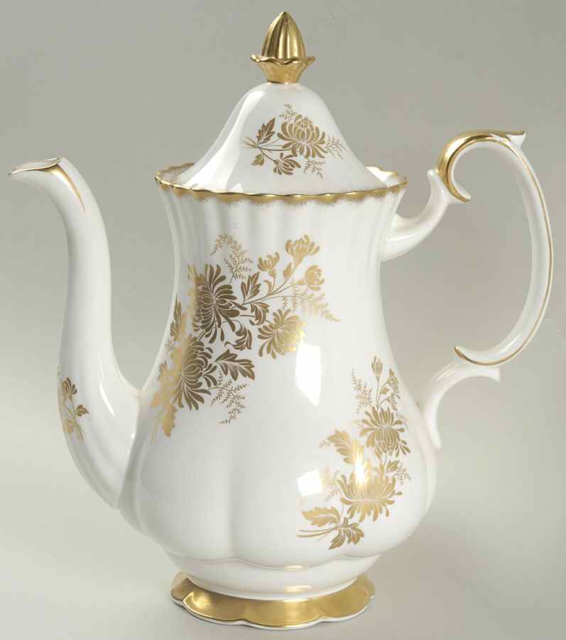 Golden Glory Coffee Pot & Lid by Royal Albert-1