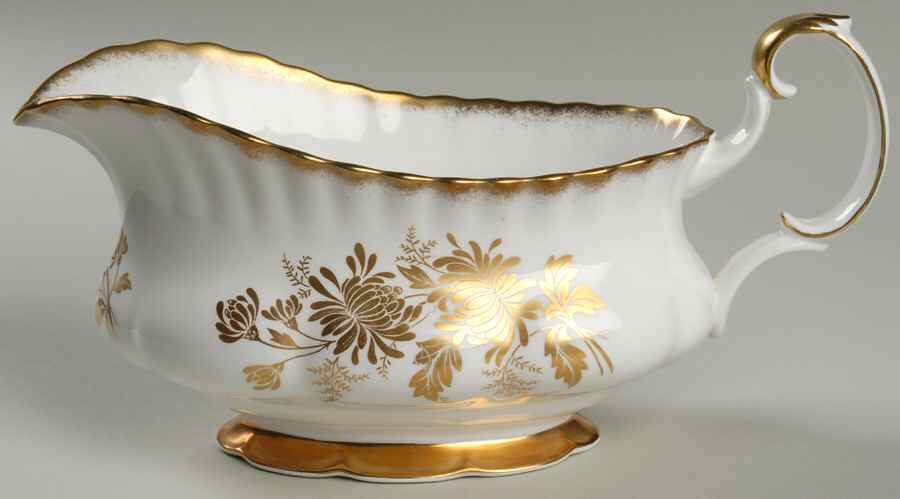 Golden Glory Gravy Boat by Royal Albert-1