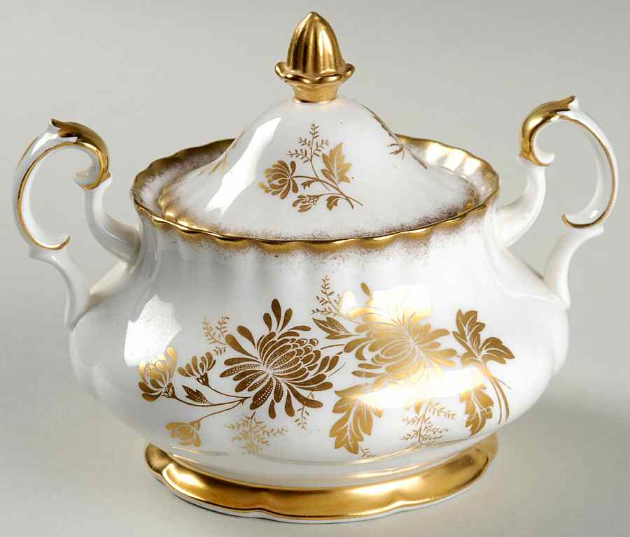 Golden Glory Sugar Bowl & Lid by Royal Albert-1