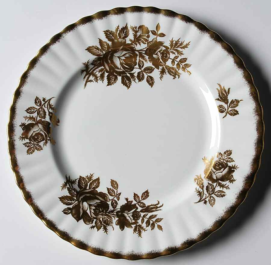Golden Rose Salad Plate by Royal Albert-1