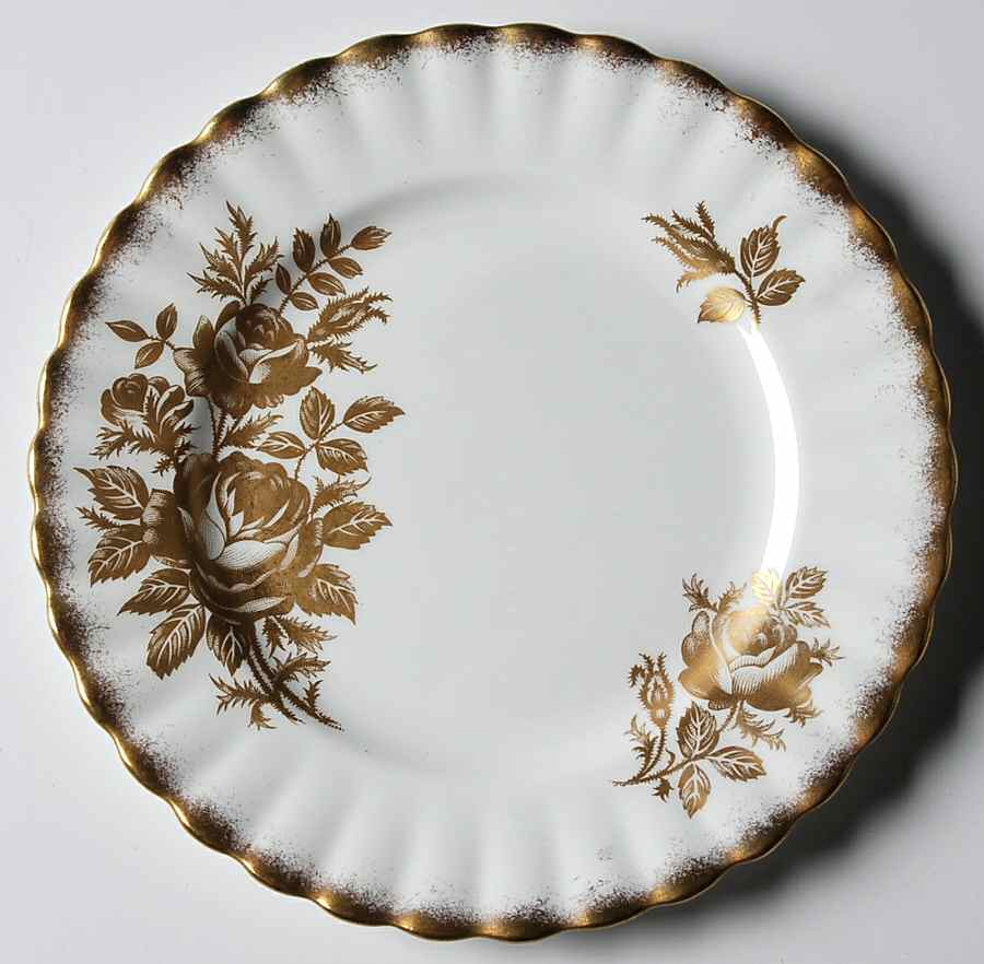 Golden Rose Bread & Butter Plate by Royal Albert-1