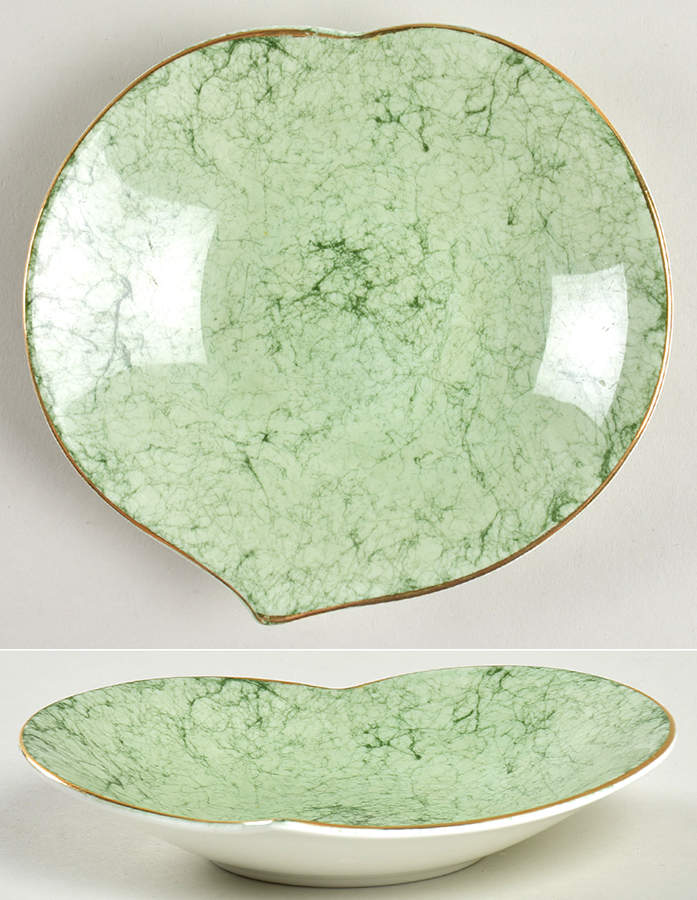Gossamer Green Heart Shaped Dish by Royal Albert-1