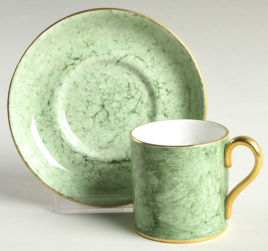 Gossamer Green Flat Demitasse Cup & Saucer Set by Royal Albert-1