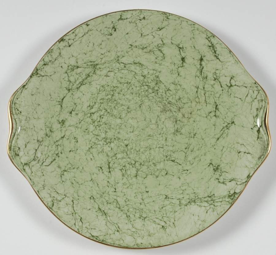 Gossamer Green Handled Cake Plate by Royal Albert-1