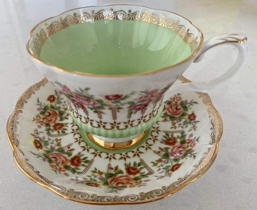 Green Park Footed Cup & Saucer Set by Royal Albert-1