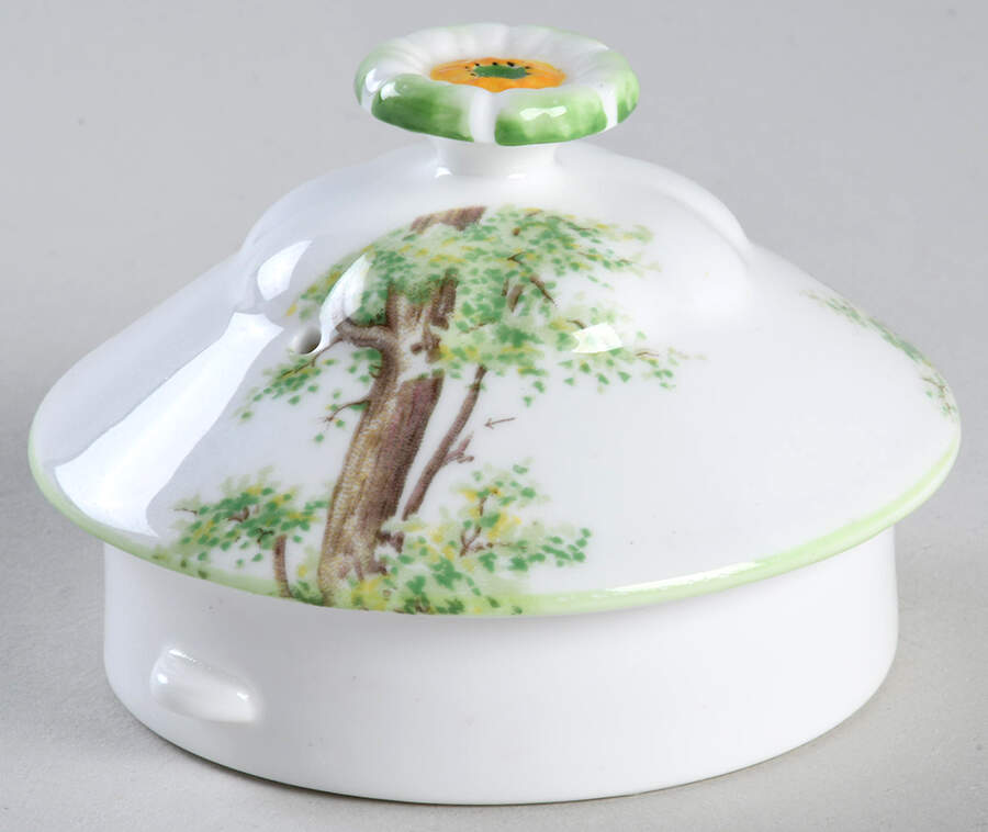 Greenwood Tree (Green Trim) Lid for Teapot by Royal Albert-1
