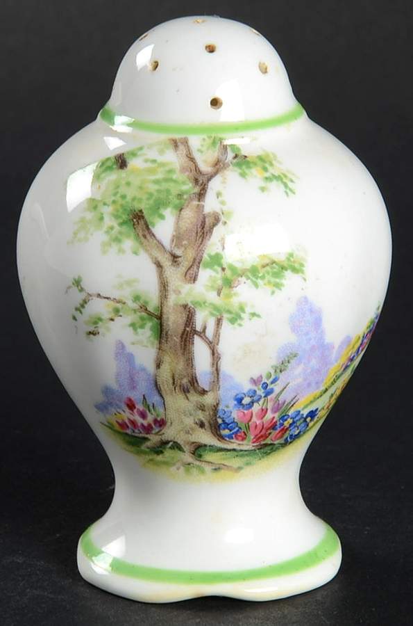 Greenwood Tree (Green Trim) Salt Shaker by Royal Albert-1