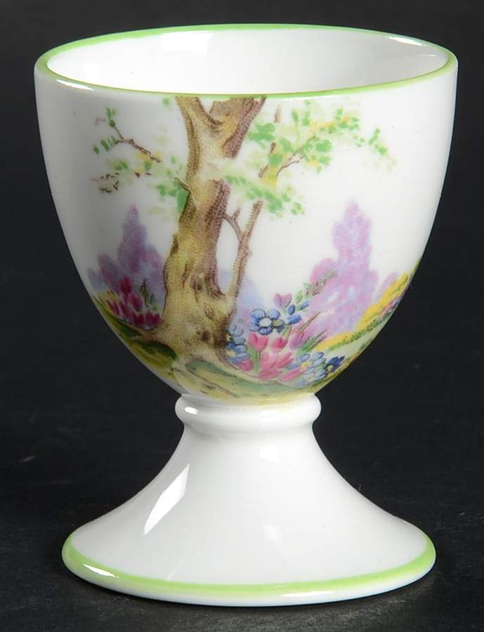Greenwood Tree (Green Trim) Single Egg Cup by Royal Albert-1