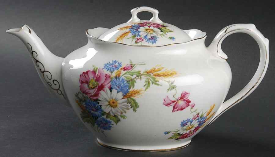 Harvest Bouquet Teapot & Lid by Royal Albert-1