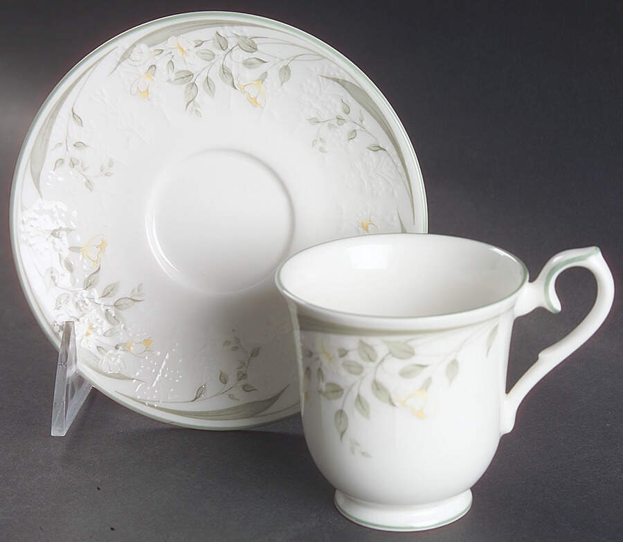 Hazy Dawn Footed Demitasse Cup & Saucer Set by Royal Albert-1