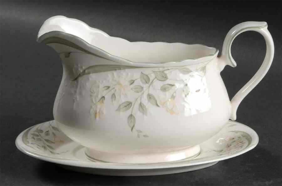 Hazy Dawn Gravy Boat & Underplate by Royal Albert-1