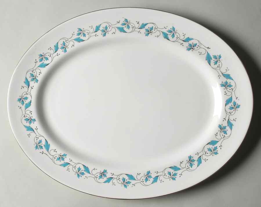 Harmony 15" Oval Serving Platter by Royal Albert-1