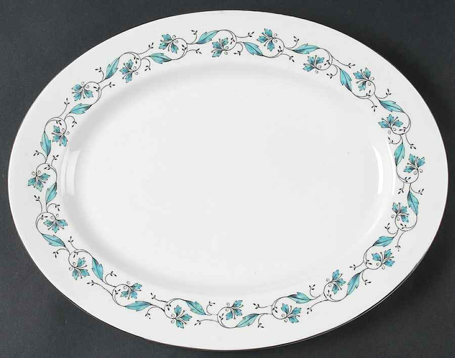 Harmony 13" Oval Serving Platter by Royal Albert-1