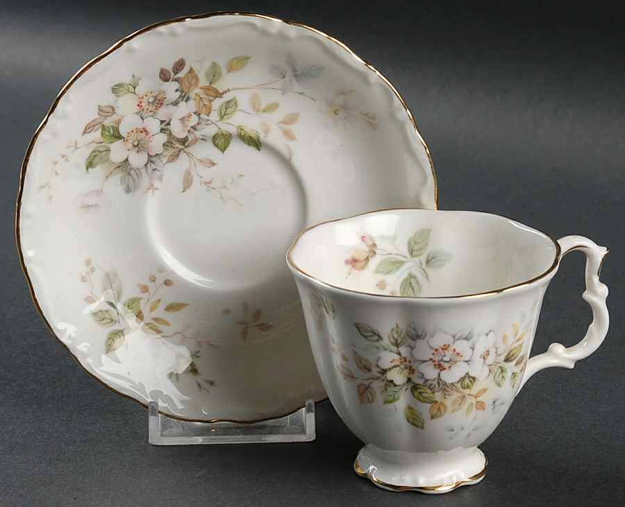 Haworth Footed Demitasse Cup & Saucer Set by Royal Albert-1