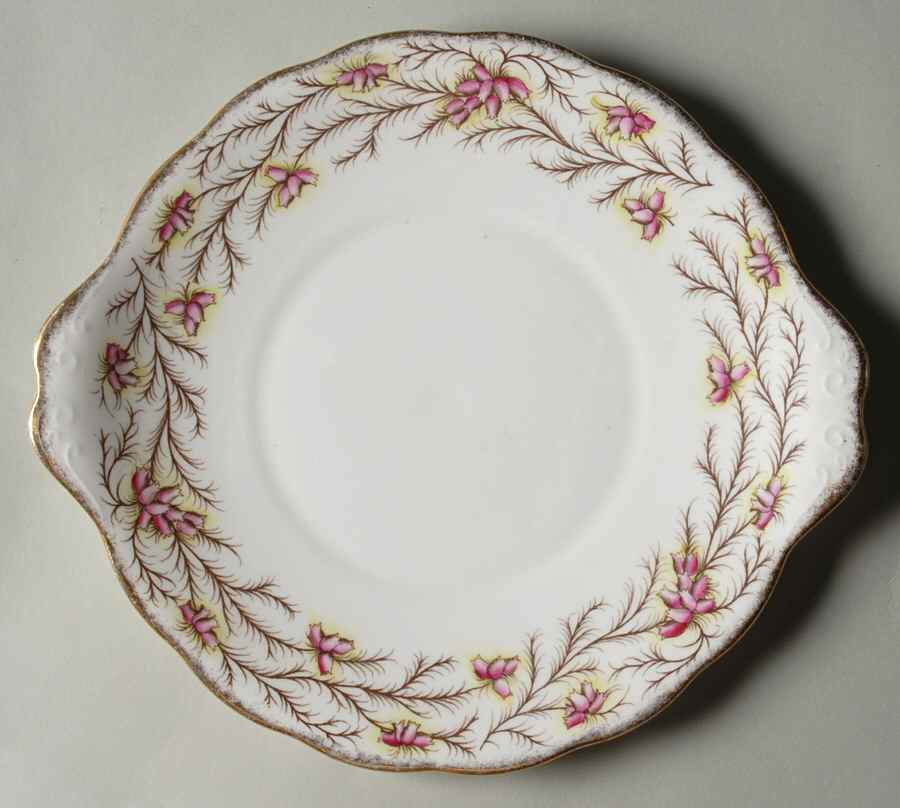 Heather Bell Handled Cake Plate by Royal Albert-1