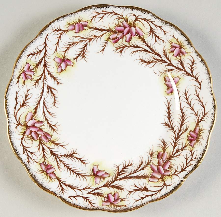 Heather Bell Bread & Butter Plate by Royal Albert-1
