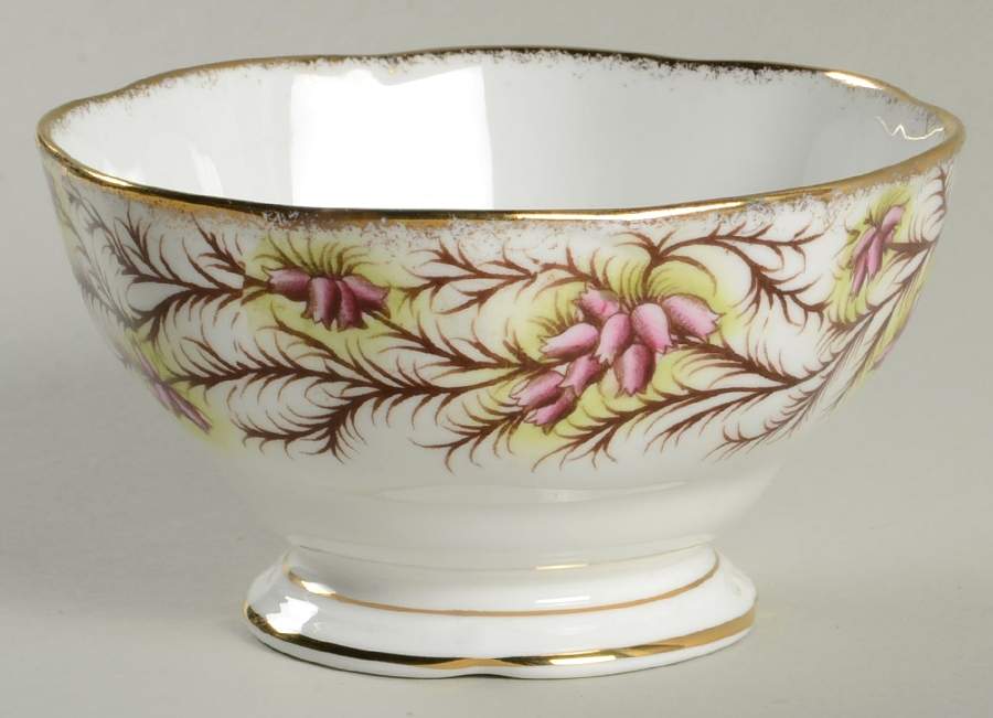 Heather Bell Open Sugar Bowl by Royal Albert-1