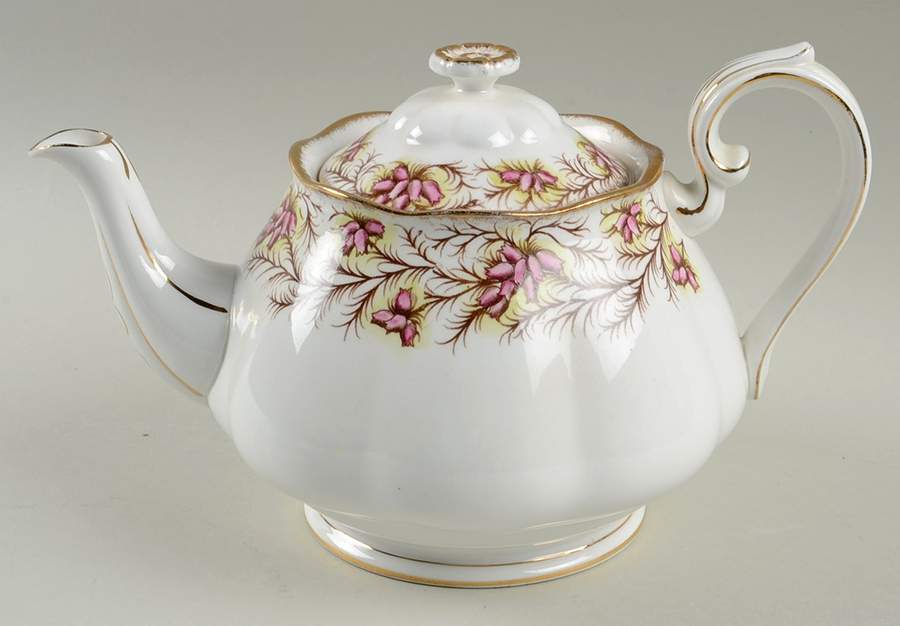 Heather Bell Teapot & Lid by Royal Albert-1