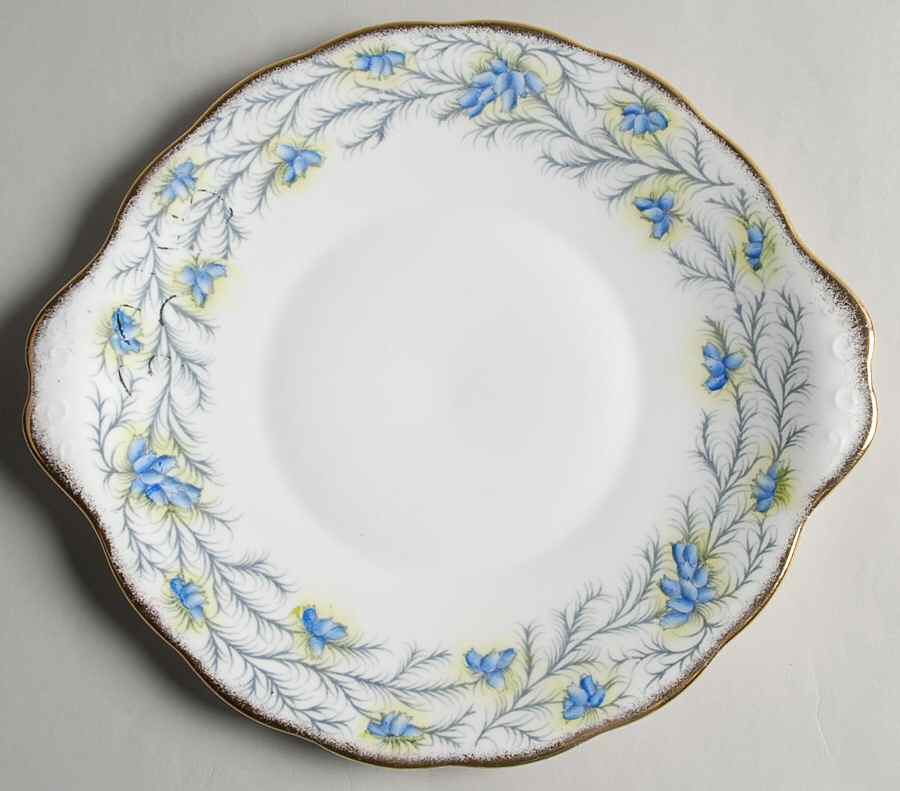 Heather Bell Handled Cake Plate by Royal Albert-1