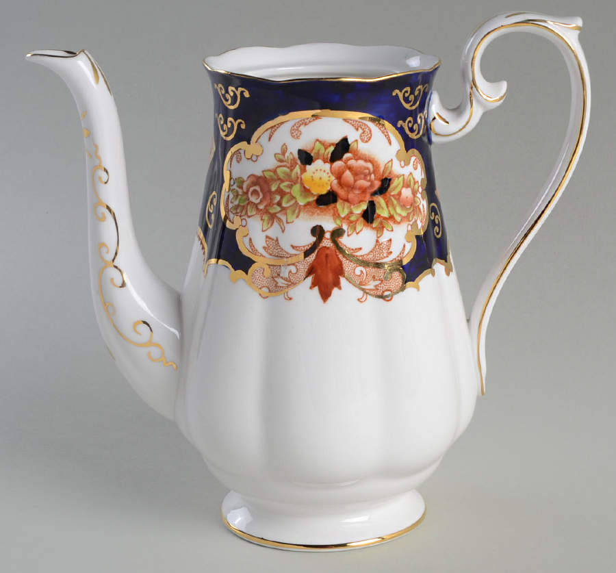 Heirloom (Bone China Stamp) Small Coffee Pot No Lid by Royal Albert-1