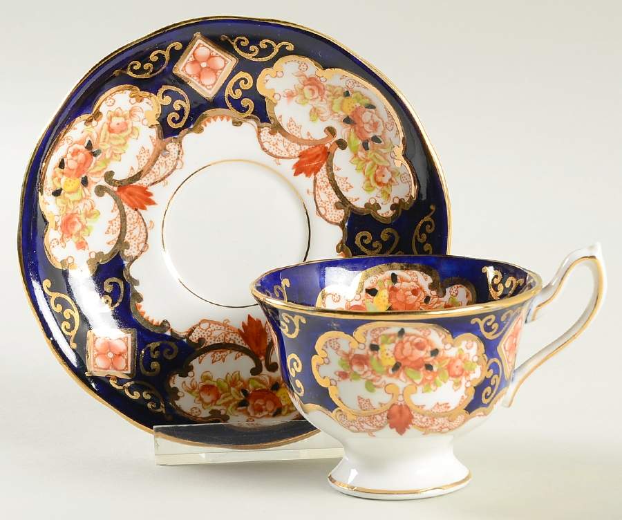 Heirloom (Bone China Stamp) Footed Demitasse Cup & Saucer Set by Royal Albert-1