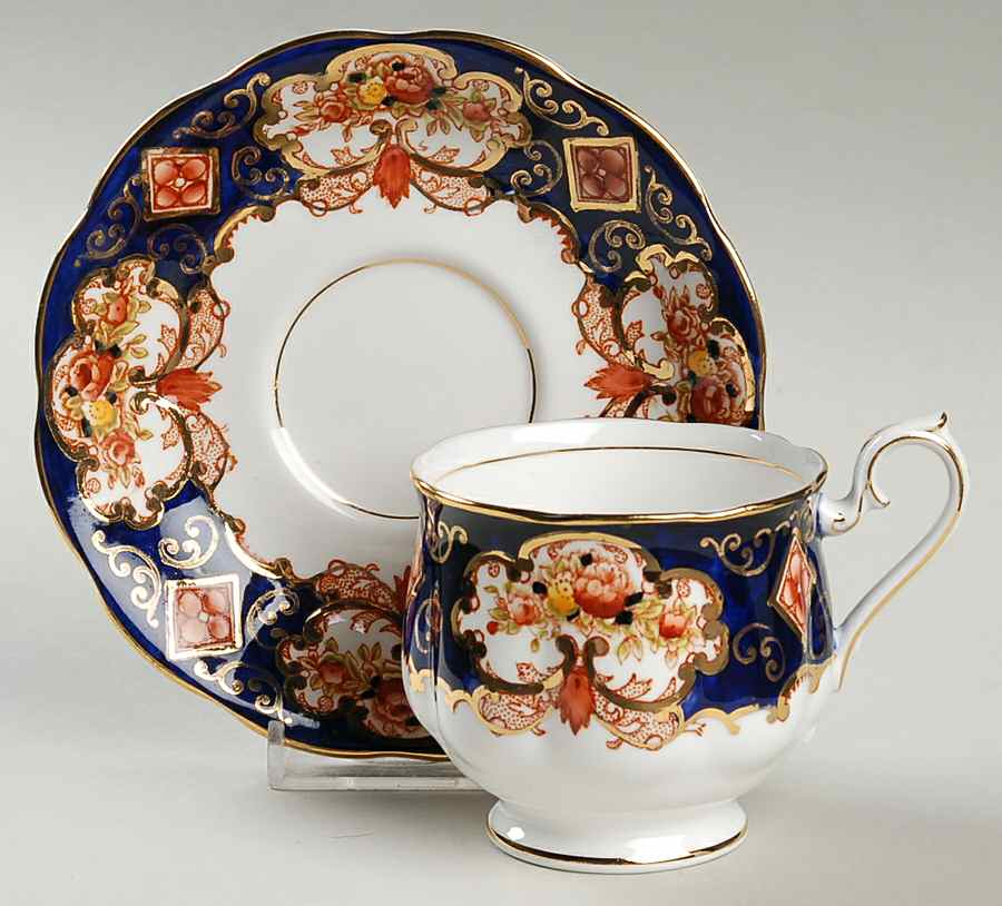 Heirloom (Bone China Stamp) Footed Cup & Saucer Set by Royal Albert-1