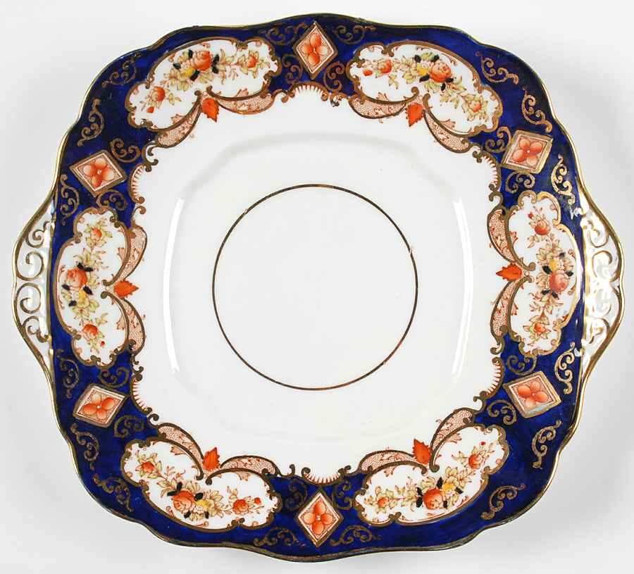 Heirloom (Bone China Stamp) Square Handled Cake Plate by Royal Albert-1