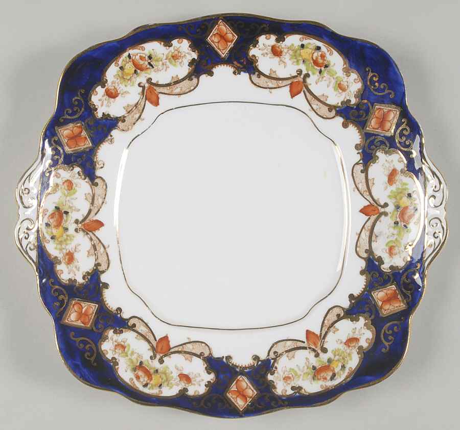 Heirloom (Bone China Stamp) Square Handled Cake Plate by Royal Albert-1