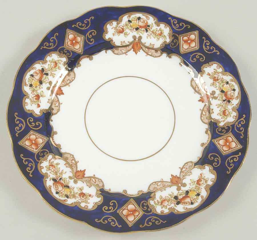 Heirloom (Crown China Stamp, SCALLOPED) Salad Plate by Royal Albert-1