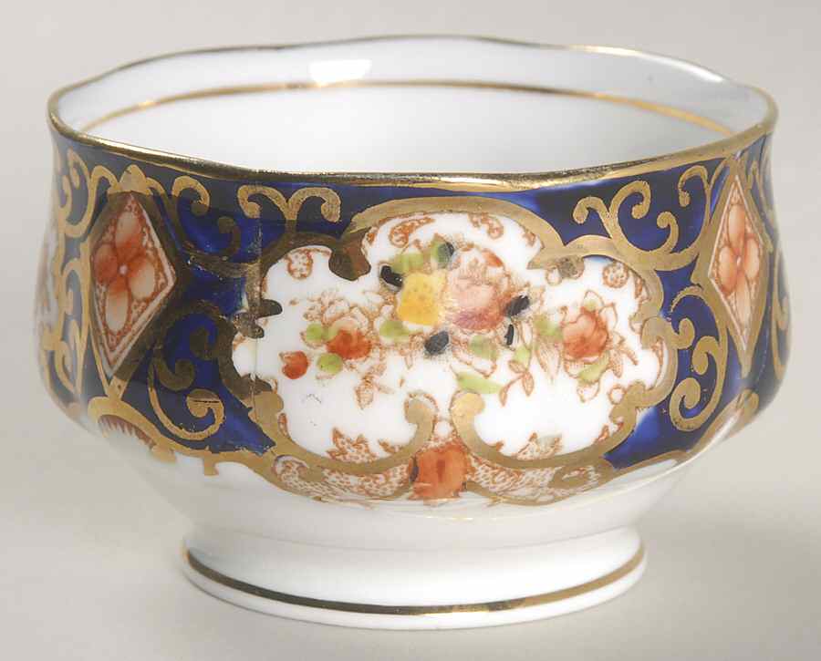 Heirloom (Crown China Stamp, SCALLOPED) Mini Open Sugar Bowl by Royal Albert-1
