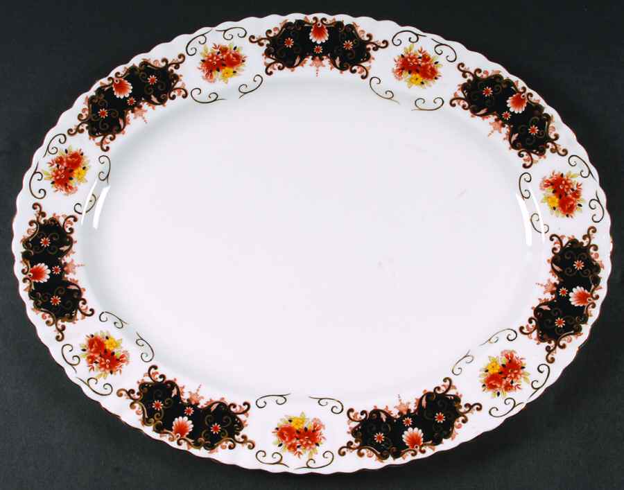 Heritage 15" Oval Serving Platter by Royal Albert-1