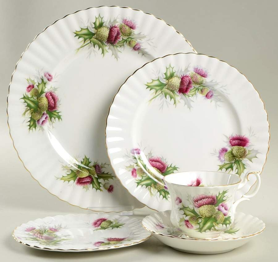 Highland Thistle 5 Piece Place Setting by Royal Albert-1