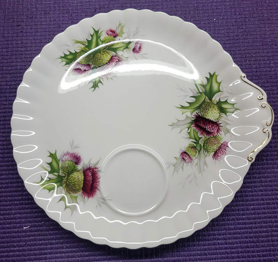 Highland Thistle Snack Plate by Royal Albert-1